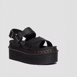 DR. MARTENS Voss II Athena Leather Strap Platform Sandals Women's 8
